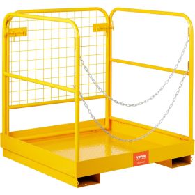 VEVOR Forklift Safety Cage Work Platform 36X36in 1200lbs Foldable for Aerial Job