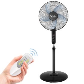 Simple Deluxe Oscillating 16‚Ä≥ Adjustable 3 Speed Pedestal Stand Fan with Remote Control for Indoor, Bedroom, Living Room, Home Office & College Dorm