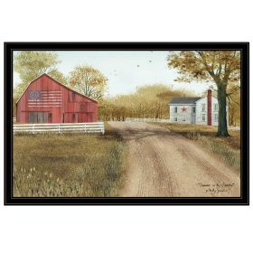 Trendy Decor 4U "Summer in the Country" Framed Wall Art, Modern Home Decor Framed Print for Living Room, Bedroom & Farmhouse Wall Decoration by Billy