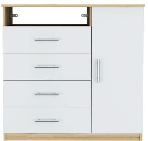 Dresser Beaufort, Bedroom, Light Oak / White