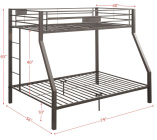 ACME Limbra Bunk Bed (Twin/Full) in Sandy Brown 37510