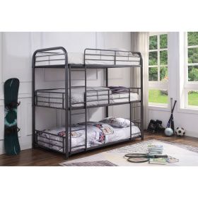 ACME Cairo Bunk Bed - Triple Twin in Gunmetal 38090