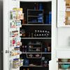 Over the Door Rack Organizer with 6 Tier Adjustable Shelves Powder Coated Steel White