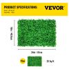 VEVOR Artificial Boxwood Panel UV 10pcs Boxwood Hedge Wall Panels Artificial Grass Backdrop Wall 24X16" 4cm Green Grass Wall Fake Hedge for Decor Priv