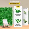 VEVOR Artificial Boxwood Panel UV 4pcs Boxwood Hedge Wall Panels Artificial Grass Backdrop Wall 24X16" 4 cm Green Grass Wall Fake Hedge for Decor Priv