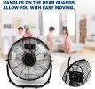 Simple Deluxe 12 Inch 3-Speed High Velocity Heavy Duty Metal Industrial Floor Fans Quiet for Home, Commercial, Residential, and Greenhouse Use, Outdoo