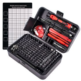 Mobile Phone Telecommunication Repair Screwdriver Hardware Tool Set (Option: Black red)