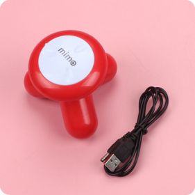 Multifunctional Whole Body Vibration Mini Small Three-legged Massager (Color: Red)