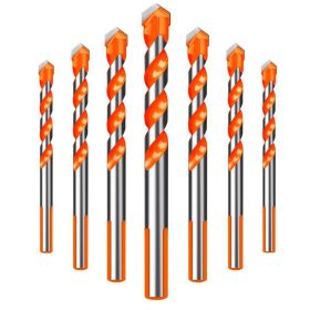 Spot Bawang Drill Set Ceramic Tile Glass Concrete Drilling Drill Ceramic Alloy Cross Triangle Bit (Option: picture color-Three to four to five to six t)