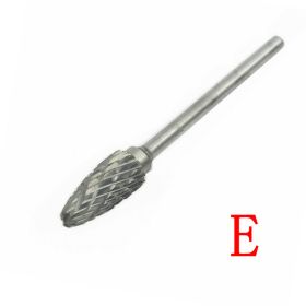 Factory Wholesale Cemented Carbide Rotary File Tungsten Steel Grinding Head Alloy Metal Wood Mold Engraving (Option: E-6x3mm)