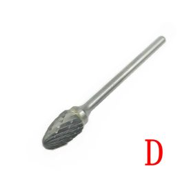 Factory Wholesale Cemented Carbide Rotary File Tungsten Steel Grinding Head Alloy Metal Wood Mold Engraving (Option: D-6x3mm)