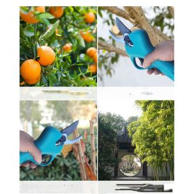 Rechargeable 16.8V Electric Pruning Shears Cordless Secateur (Option: Blue-220V EU)