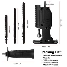 Quick Installation Type Reciprocating Saw (Color: Black)