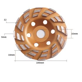 Ground Corner Grinding Wheel Disc Edge Polishing And Grinding Disc Thickened (Option: F)