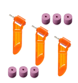 Portable Grinder Grinding Drill Bit Tool Grinding Twist Drill (Option: Orange-3PIECES 6STONES)