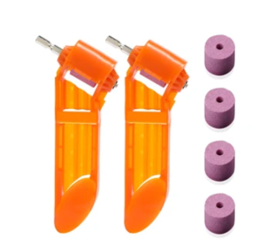 Portable Grinder Grinding Drill Bit Tool Grinding Twist Drill (Option: Orange-2PIECES 4STONES)