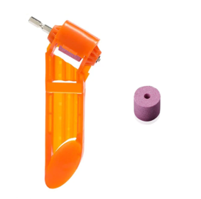 Portable Grinder Grinding Drill Bit Tool Grinding Twist Drill (Option: Orange-1PIECE 1STONE)