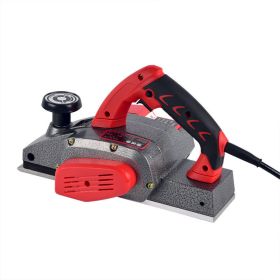 Household Desktop Electric Push Planer Planer Carpenter Small Wood Planer Tool (Option: Red-Luxury aluminum body type82-220V)