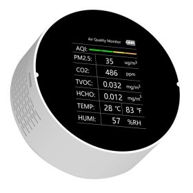 Air Quality Detector Multi-function Graffiti WIFI (Option: White-NDIRwith WIFI-USB)