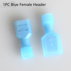 Insulation Joint Wire Connector Wiring Terminal Male And Female Plug (Option: 1PC Blue Female Header)