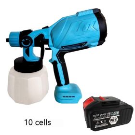 Electric High-power Paint Coating Spray Kettle Spray Gun (Option: Lithium 10cell battery-US)