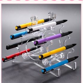 Plastic Stationery Pencil Makeup Display Rack (Option: Transparent-Assembly)