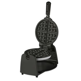 Household Round Rotating Waffle Machine (Option: Silver Black-EU 220V)