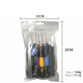 Mobile Phone Repair Multi-purpose Precision Screwdriver Dismantling Tool Set (Option: 16in1 Bagged)