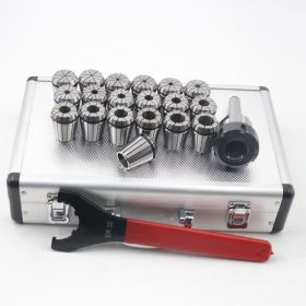 19pcs Milling Cutter Shank Collet Set Aluminum Plastic Box Packaging (Option: MT2 ER32 19PCS)