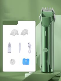 Infant Hair Clipper Household Newborn Baby Razor Rechargeable Automatic (Option: Blue-Matcha GreenFourth Generation)