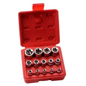 E-Type Socket Combination Auto Repair Tool Set (Color: Red)