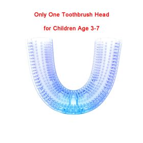 Electric Children's Toothbrush U-shaped Toothbrush Is Suitable For Children And Adults Ipx8 Waterproof (Option: Children braces Age 3to7-A pair)