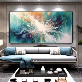 Hand Painted Oil Painting Large Acrylic Oil Painting On Canvas Abstract Painting Canvas Original abstract canvas wall art contemporary Painting For Li (Style: 01, size: 90X120cm)