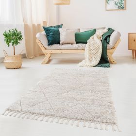 Talas Trellis Area Rug in Cream (Color: as Pic)