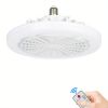 1pc Ceiling Fan With Light, Modern 18inch Remote Control Enclosed Low Profile Ceiling Fan With Light 3 Speed LED Dimming 3 Colors 8 Invisible Bladeles