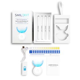 Teeth Whitening Wireless Charging Lamp Dental Instrument Kit (Color: White)